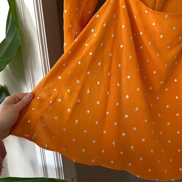 Privacy Please Nich Mini Dress in Marigold sz XS - Picture 7 of 13